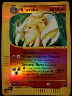Ninetales 57/165 Reverse Holo Pokemon Trading Card Game eCard Expedition TCG NM - Image 1