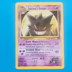 Pokemon TCG Sabrina's Gengar Gym Challenge 29/132 Non-Holo Rare Card - Image 1