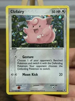 Clefairy 59/112 EX FireRed & LeafGreen Pokemon Card Reverse Holo Foil Rare HP - Image 3