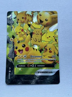 Pikachu V-Union Full Set of 4 - Pokemon SWSH: Sword & Shield Promo Cards Holo - Image 5