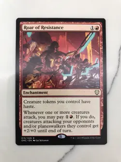 Roar of Resistance MTG Magic the Gathering Card NM Near Mint All Will Be One ONC - Image 1