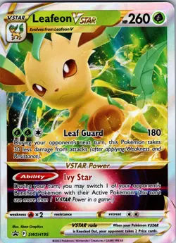 Leafeon VSTAR - SWSH: Sword & Shield Promo Cards SWSH195 Holo NM - Image 1