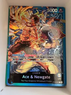 ST22-001 Ace & Newgate FOIL English L One Piece TCG Card Game - Image 1