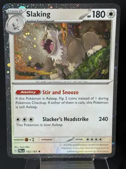 DOUBLE SWIRL 🌀 Slaking 162/193 Cosmos Holo Exclusive Promo Card NM Pokemon - Image 3