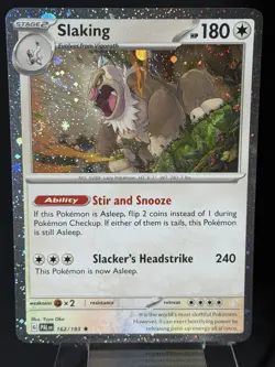DOUBLE SWIRL 🌀 Slaking 162/193 Cosmos Holo Exclusive Promo Card NM Pokemon - Image 4