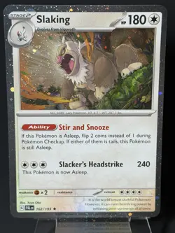 DOUBLE SWIRL 🌀 Slaking 162/193 Cosmos Holo Exclusive Promo Card NM Pokemon - Image 5