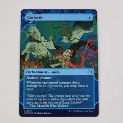 MTG Curiosity Foil Showcase Wilds of Eldraine: Enchanting Tales WOT NM Blue Card - Image 1