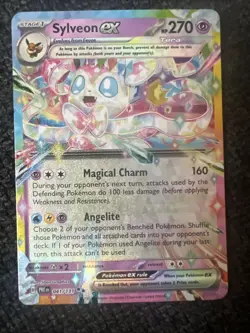 Pokemon TCG Sylveon EX Surging Sparks Double Rare Holo Card 86/191 - Image 1
