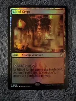 MTG Magic the Gathering Blood Crypt (273/637) Ravnica Remastered LP FOIL - Image 1