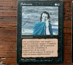 MTG Magic The Gathering / Malinconia black Border Bordo Nero (LP) 1994 - Image 1