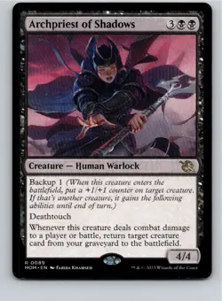Magic the Gathering Archpriest of Shadows March of the Machine MTG Free Shipping - Image 1