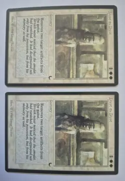 DUST TO DUST x2 - THE DARK 1994 - MAGIC THE GATHERING MTG - COMMON WHITE SORCERY - Image 1