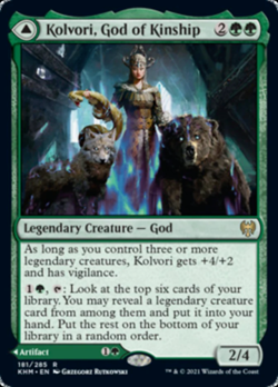Kolvori, God of Kinship // The Ringhart Crest [Kaldheim] Magic MTG - Image 1