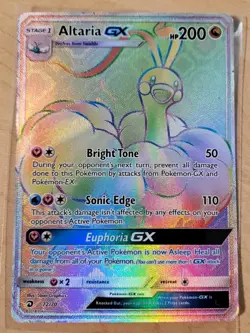 Pokemon TCG Altaria GX Dragon Majesty 72/70 Holo Secret Rare Light Play See Pics - Image 1