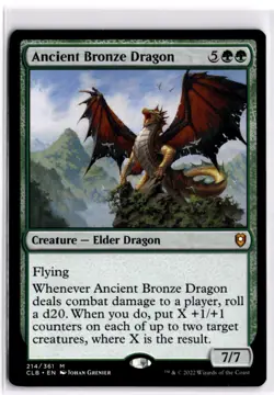 Ancient Bronze Dragon Baldur's Gate 214 LP x1 MTG Magic: the Gathering - Image 1