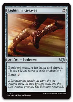 Lightning Greaves #102 (LP) Tarkir Dragonstorm TDC Magic MTG - Image 1
