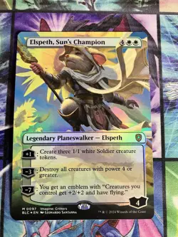 Elspeth, Sun's Champion (Borderless) Commander: Bloomburrow Foil - Image 1