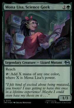 Mona Lisa, Science Geek Foil U Teenage Mutant Ninja Turtles 123 NM - Image 1