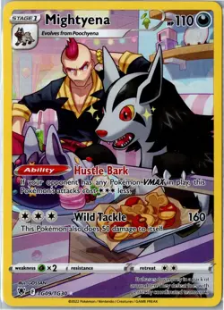 Pokemon Card - Mightyena Astral Radiance Trainer Gallery TG09/TG30 Holo LP - Image 1