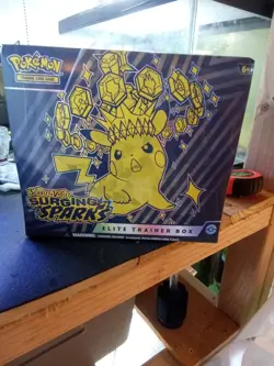 Surging Sparks Elite Trainer Box Pokemon New Factory Sealed English Clean Wrap - Image 1