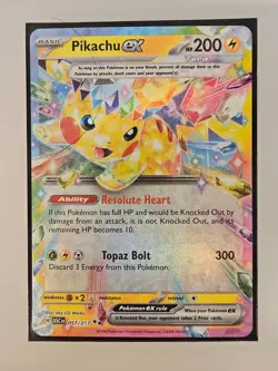 Pokemon Pikachu ex 57/191 - Double Rare - Surging Sparks - NM - Image 1