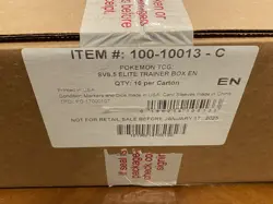 Prismatic Evolutions Elite Trainer Box Case Sealed Pokemon Dented - Image 2