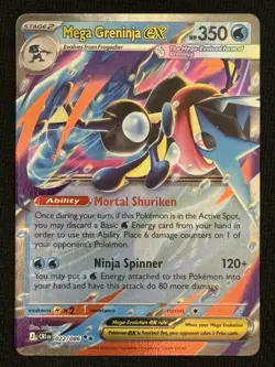 Mega Greninja ex 22/86 Double Rare Pokemon Chaos Rising ME04 - Image 1