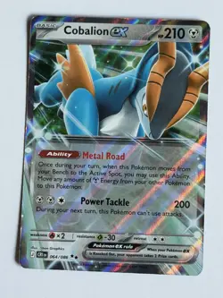 Cobalion ex 64/86 Double Rare Pokemon Chaos Rising ME04 NM - Image 1