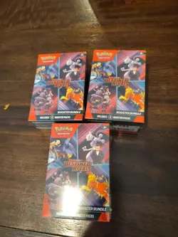 Pokemon TCG - Destined Rivals Booster Bundles x3 - New And Sealed - Image 1