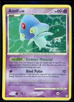 Pokemon Azelf 4/123 Holo Rare Mysterious Treasures 2007 NM – Diamond & Pearl - Image 1
