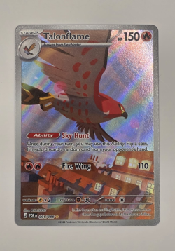 Pokemon TCG Talonflame 091/088 POR Stage 2 Ability Rare Holo EN Fire Type - Image 1
