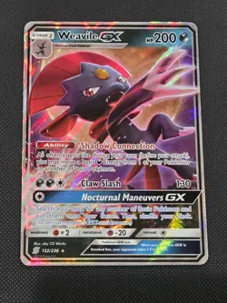 Weavile GX 132/236 SM Unified Minds Holo - Pokemon TCG - NM - Image 1