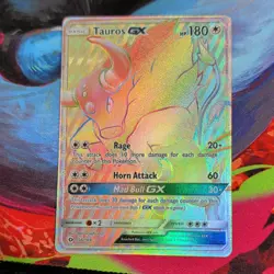 The Pokemon Company Tauros GX 156/149 SM Base Set Secret Rare Full Art Holo - Image 1
