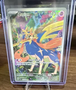 Pokemon TCG Zacian Me02: Phantasmal Flames IR Full Art Holo 130 HP 100/094 EN - Image 1