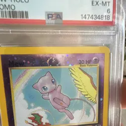 ((Swirls) Pokemon TCG Mew Southern Islands #1 Holo Promo PSA 6 2001 English - Image 3