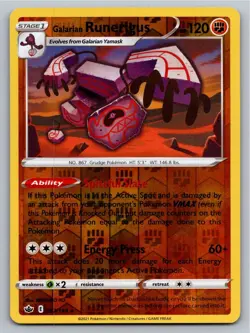 Galarian Runerigus 083/198 Holo Rare Chilling Reign Pokemon Reverse Holo LP - Image 1