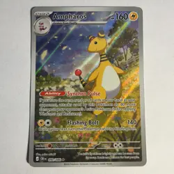 Pokemon TCG Ampharos #90/86 Holo Rare Chaos Rising Illistration Rare - Image 1
