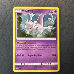 Mewtwo SM77 Sun & Moon Black Star Promo Pokemon MJ - Image 1