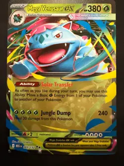 Mega Venusaur ex Double Rare ME01: Mega Evolution 003/132 NM Pokemon TCG - Image 1