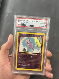 Mew 2001 Pokemon Southern Islands Promo #1 PSA 6 ( 3 Swirls ) - Image 3