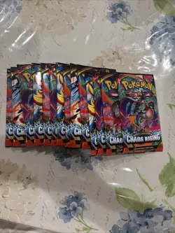 14 Booster Packs of Chaos Rising Pokemon TCG Factory Sealed English - Image 1