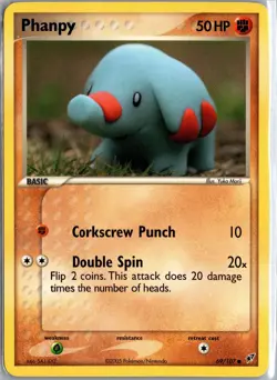 Phanpy 69/107 Common Deoxys Pokemon Lightly Played - Image 1