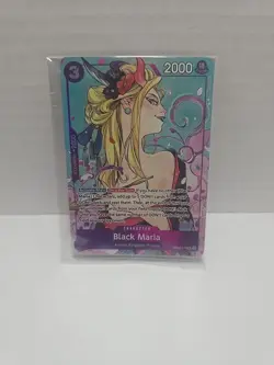 BLACK MARIA OP08-074 SR Full Art One Piece Illustration Box Vol. 2 PROMO SEALED - Image 1