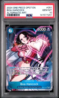2024 ONE PIECE OP07-500 YEARS IN THE FUTURE ALTERNATE ART BOA HANCOCK PSA 10 - Image 1