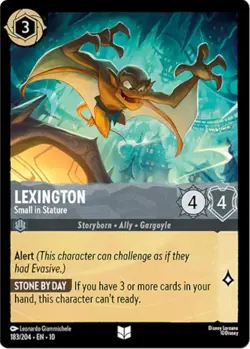 Lexington Small in Stature 183/204 Whispers in the Well Disney Lorcana TCG - Image 1