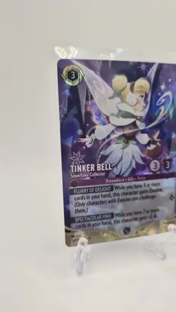 Tinker Bell Snowflake Collector Lorcana Top 8 Set Champ Foil Promo Winterspell - Image 3