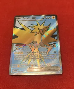 Zapdos ex 192/165 Ultra Rare 151 Pokemon Card - Image 1