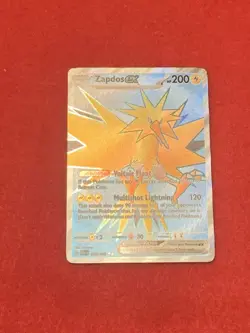 Zapdos ex 192/165 Ultra Rare 151 Pokemon Card - Image 2