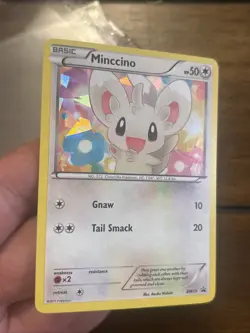 Minccino BW13 Cracked Ice Holo Black Star Promo Pokemon Card Tcg Old School - Image 3