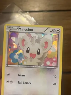 Minccino BW13 Cracked Ice Holo Black Star Promo Pokemon Card Tcg Old School - Image 5